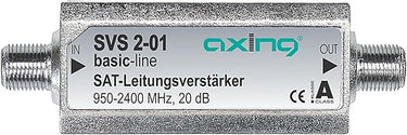 Axing SVS 2-01 Satelliten-Leitungsverstärker Inline Sat (20 dB, 950 - 2400 MHz)